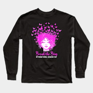 International Womens Day 2024 Break The Bias Butterfly Long Sleeve T-Shirt